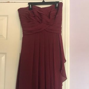 David’s Bridal Plum Bridesmaid Dress